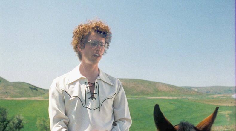 Actor Jon Heder rides a horse in the movie "Napoleon Dynamite" (2004). (Photo by Business Wire via Getty Images)
