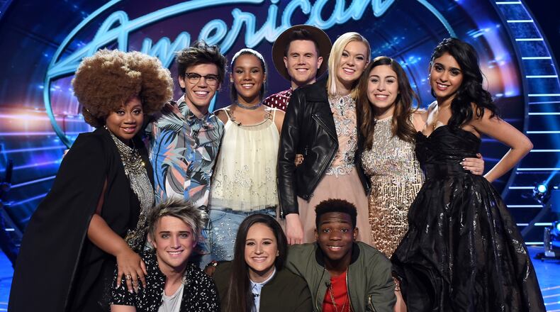 AMERICAN IDOL: Top 10: L-R: Top 10 contestants La'Porsha Renae, MacKenzie Bourg, Tristan McIntosh, Trent Harmon, Olivia Rox, Gianna Isabella, Sonika Vaid, (L-R Front Row) Dalton Rapattoni, Avalon Young and Lee Jean on AMERICAN IDOL airing Thursday, Feb. 25 (8:00-10:00 PM ET/PT) on FOX. © 2016 FOX Broadcasting Co. Cr: Ray Mickshaw/ FOX. This image is embargoed until Thursday, Feb. 25,10:00PM PT / 1:00AM ET