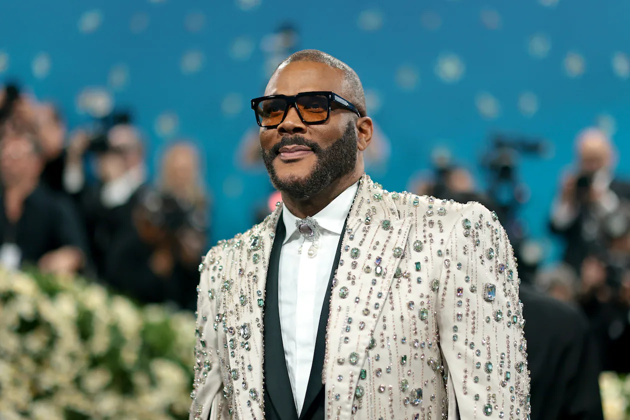 He dropped out of high school, but Tyler Perry converted 330 acres of a former Army post in southwest Atlanta into one of the largest studios in the United States. (Dimitrios Kambouris/Getty Images for The Met Museum/Vogue)