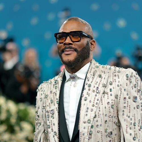 He dropped out of high school, but Tyler Perry converted 330 acres of a former Army post in southwest Atlanta into one of the largest studios in the United States. (Dimitrios Kambouris/Getty Images for The Met Museum/Vogue)