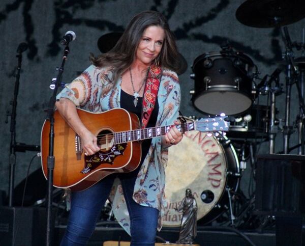  Carlene Carter charmed during her solo set. Photo: Melissa Ruggieri/AJC