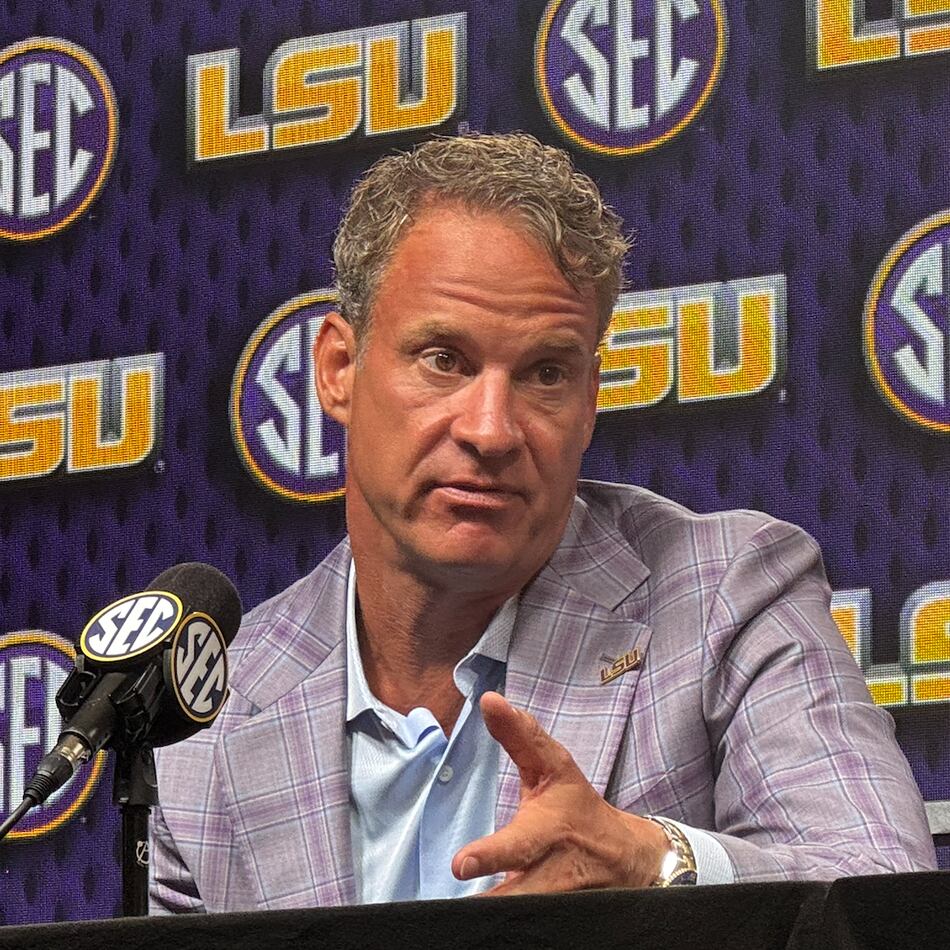 LSU coach Lane Kiffin had plenty to say about his decision to leave Ole Miss, pointing out he's already signed or gotten more 5-stars in one season than during his entire tenure with the Rebels. (Mike Griffith/AJC)