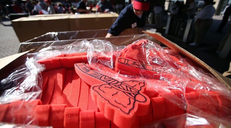 Braves open the season Monday, April 4, 2016, at Turner Field against the Washington Nationals.