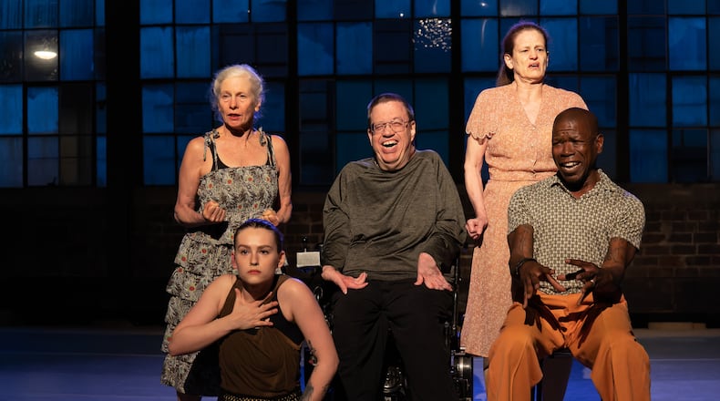 D. Patton White's "Voices Assemble!" featured (left to right) Susan Keller, AK Bayer, Alex Spitzer, Lynn Hesse and Curtis Tention (Photos by John Ramspott)