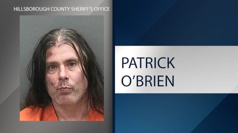 Deputies said Cannibal Corpse guitarist Pat O'Brien was arrested and charged with aggravated assault and burglary after he broke into a home next to a country club in Tampa and pushed a woman to the ground.