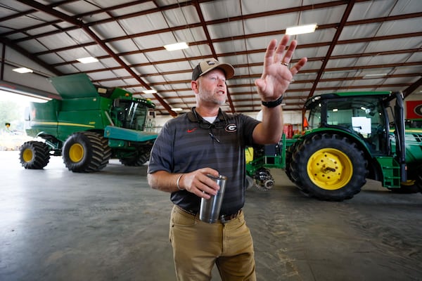 Thanks to new technology, “We have the ability now to give the crop exactly what it needs — no more, no less," says Eric Elsner, superintendent at the J. Phil Campbell Sr. Research and Education Center with the University of Georgia. (Miguel Martinez/AJC)