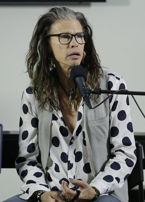 FORT LAUDERDALE, FL - NOVEMBER 10: (EXCLUSIVE COVERAGE) Steven Tyler performs and speaks with clients of Recovery Unplugged Treatment Center to provide the powerful, inspirational message of recovery through music with longtime friend, singer/songwriter, Richie Supa on November 10, 2014 in Fort Lauderdale, Florida. (Photo by Alexander Tamargo/Getty Images for Recovery Unplugged) FORT LAUDERDALE, FL - NOVEMBER 10: (EXCLUSIVE COVERAGE) Steven Tyler performs and speaks with clients of Recovery Unplugged Treatment Center to provide the powerful, inspirational message of recovery through music with longtime friend, singer/songwriter, Richie Supa on November 10, 2014 in Fort Lauderdale, Florida. (Photo by Alexander Tamargo/Getty Images for Recovery Unplugged)