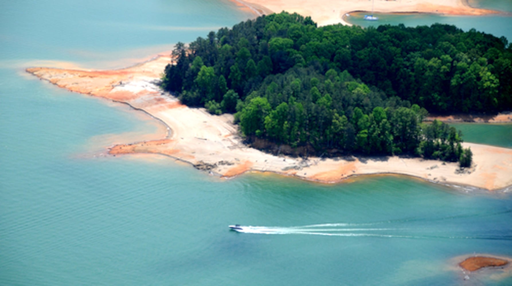 On a May day, Lake Lanier from the air