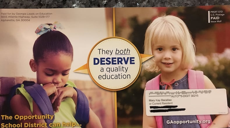Here is a mailer sent out by proponents of the Opportunity School District.