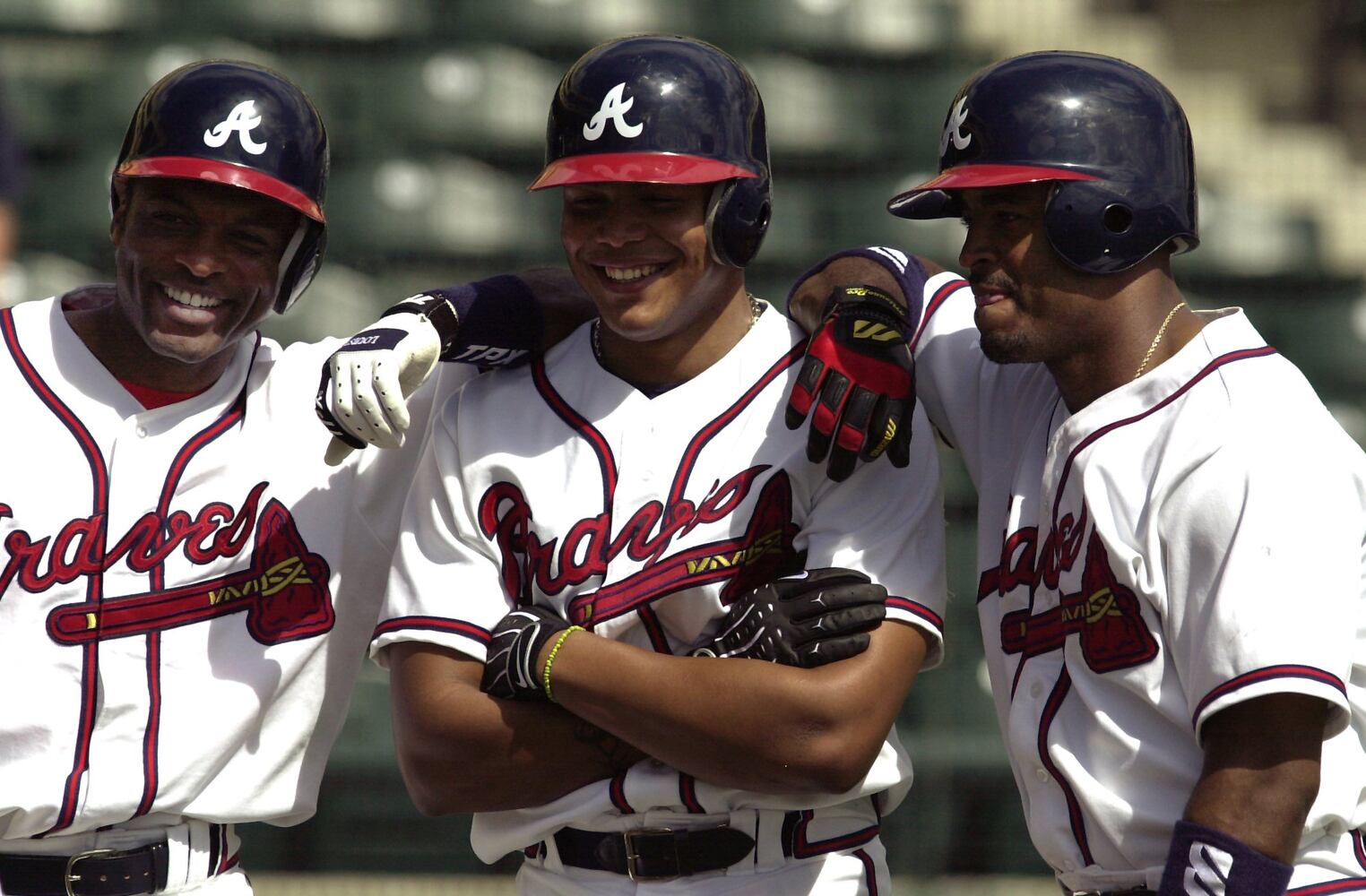 Outfield in 2000: Reggie Sanders, Andruw Jones and Brian Jordan