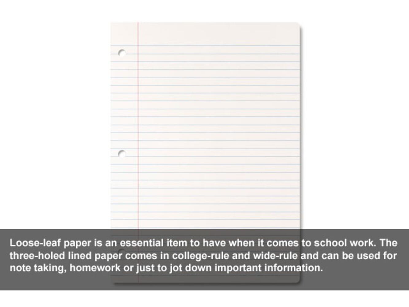 School supplies