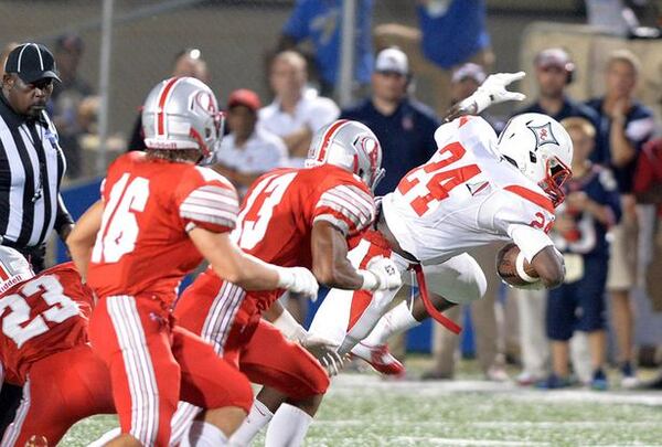 Sandy Creek tailback Eric Swinney rushed for 220 yards on 34 carries in the Patriots' impressive win over Archer.