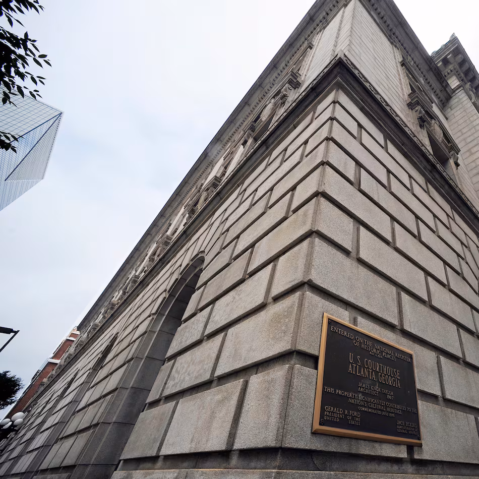 A federal judicial review committee upheld a private reprimand by the U.S. Court of Appeals for the 11th Circuit of a federal judge for having a two-year affair with a high-ranking police officer. The Atlanta Police Department is investigating whether a high-ranking officer had an affair with a federal judge involving courthouse sex. (Mike Stewart/AP file)