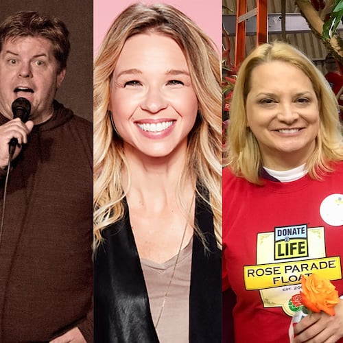 The Bert Show has had several cast members over the years. Four of their longest-running ones besides Bert Weiss himself were (from left) Jeff Dauler, Jenn Hobby, Melissa Carter and Kristin Klingshirn. (Courtesy)