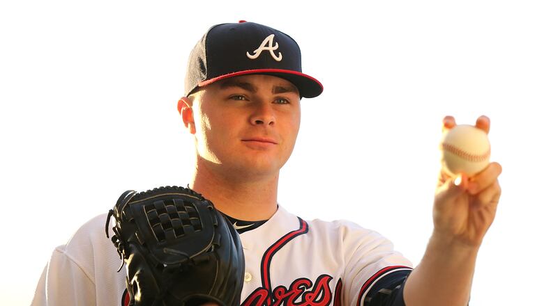 Sean Newcomb struck out six and walked four Tuesday night. Curtis Compton / ccompton@ajc.com