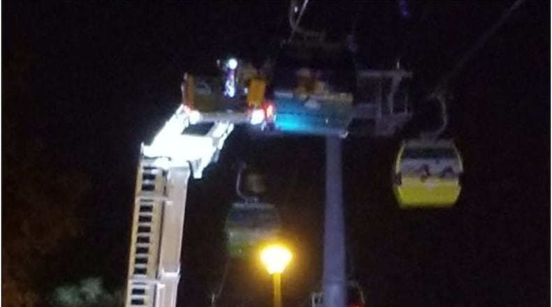An incident at Walt Disney World had passengers stuck Saturday on Disney's new Skyliner gondola system.