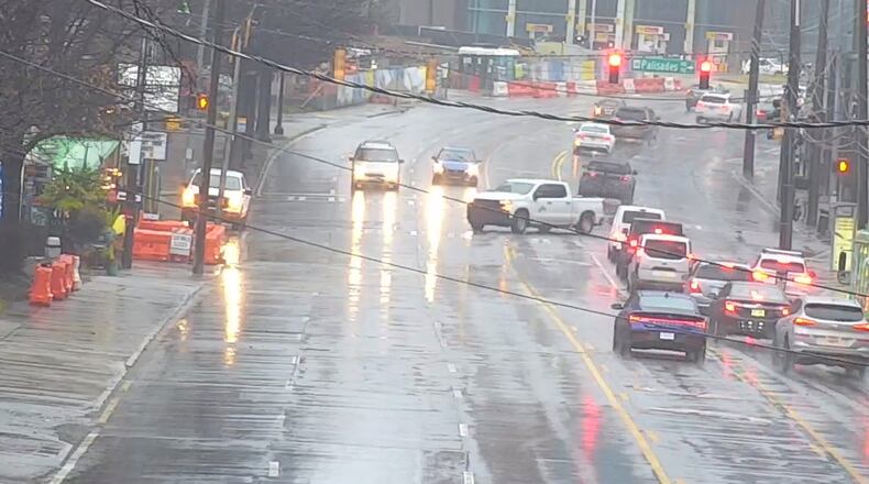 For the first time in about four days, Peachtree Street at Palisades Road was fully open to traffic after a sinkhole repair.