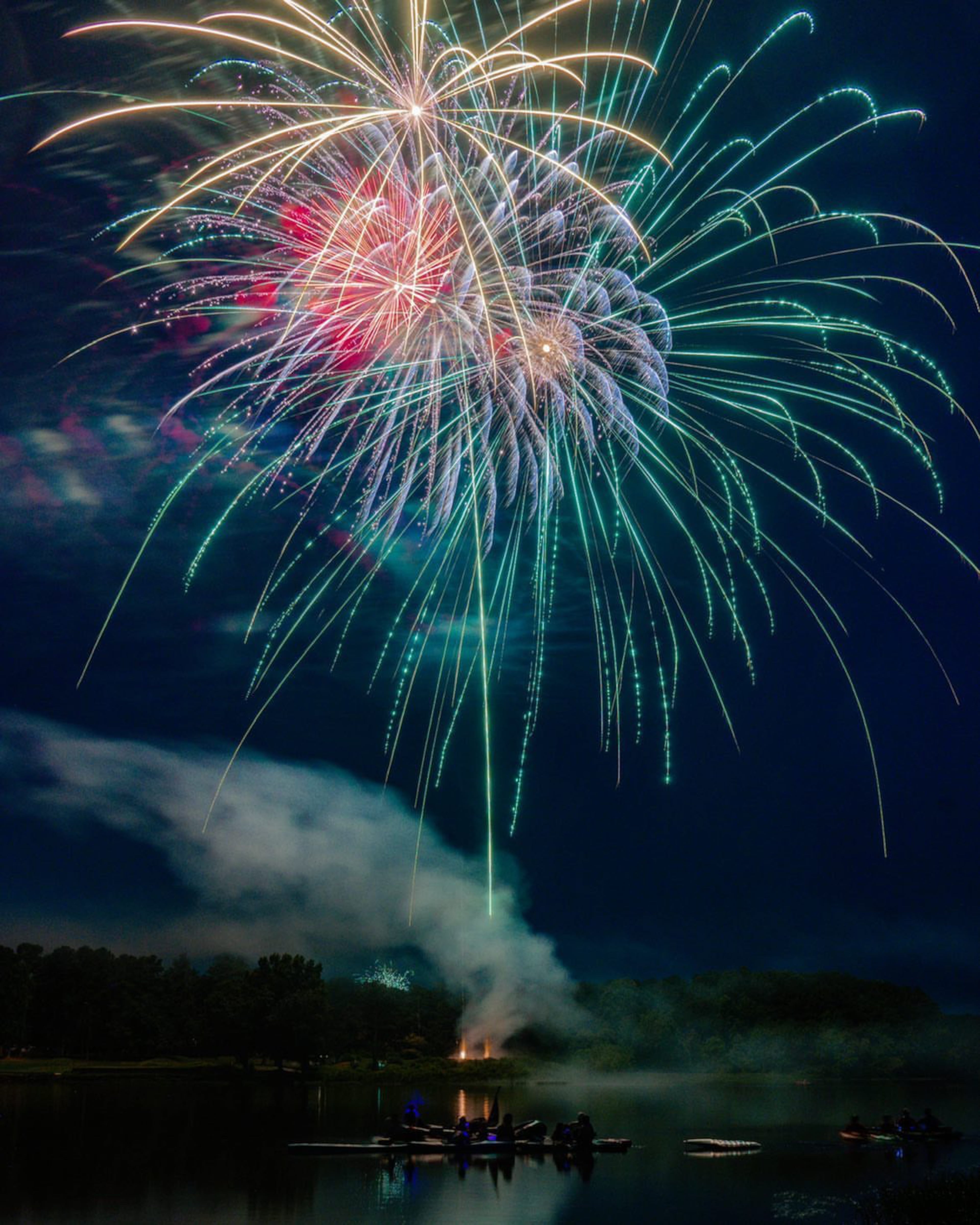Acworth’s Fourth of July Celebration at Cauble Park includes one of metro Atlanta’s largest fireworks displays.