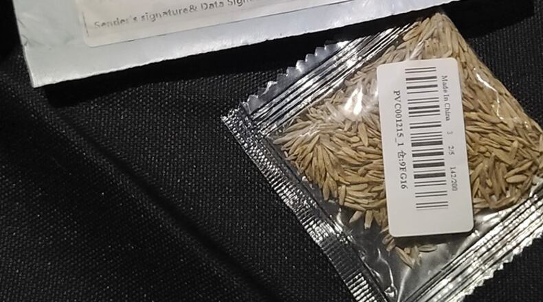 Agriculture officials in Georgia and several other states issued warnings Monday about unsolicited seed packages arriving from China that may be an invasive plant species.