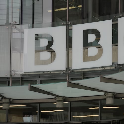 The BBC Headquarters in London, Monday, Nov. 10, 2025. (AP Photo/Kin Cheung)