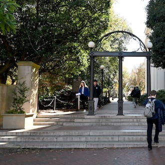 The iconic arch at the University of Georgia in Athens. At least one UGA student and others throughout the University System of Georgia recently had their identities stolen. (Hyosub Shin/AJC)