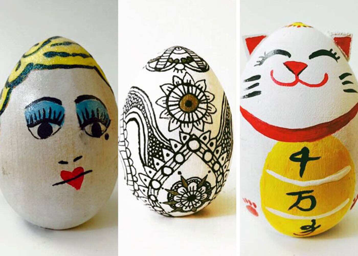 Revel Forces' #bombshellsatl shows off handpainted eggs