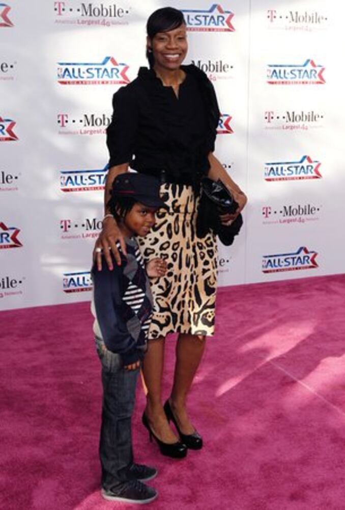 Celebrities turn out for NBA All-Star Game