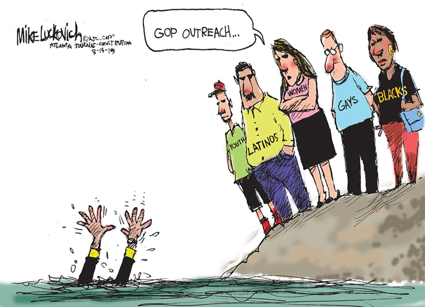 Mike Luckovich: Over his head