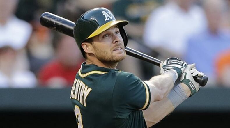 Veteran outfielder Craig Gentry is trying to make the Baltimore Orioles' roster this spring. AP Photo