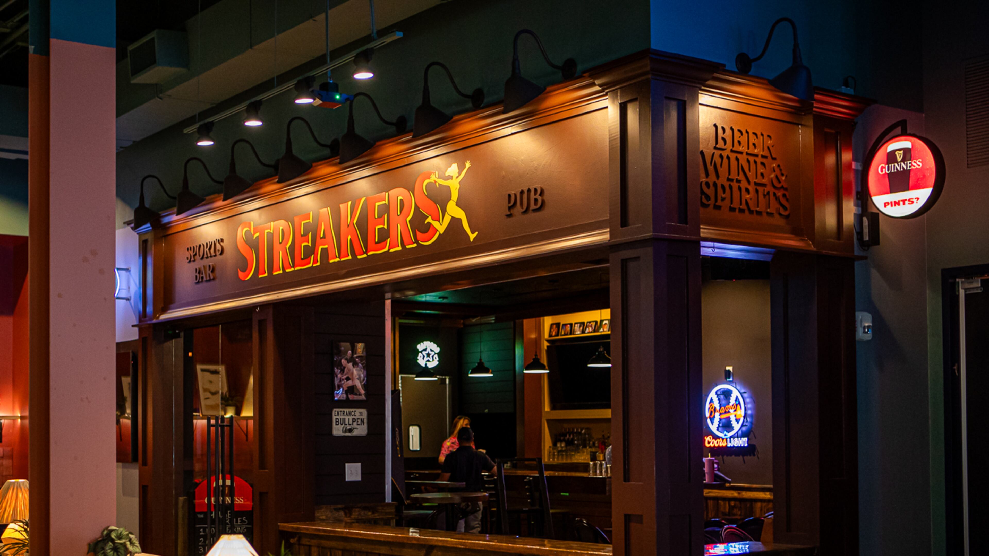 The slightly subversive sports bar Streakers Pub is now open at Politan Row in Dunwoody. (Courtesy of Streakers Sports Pub)