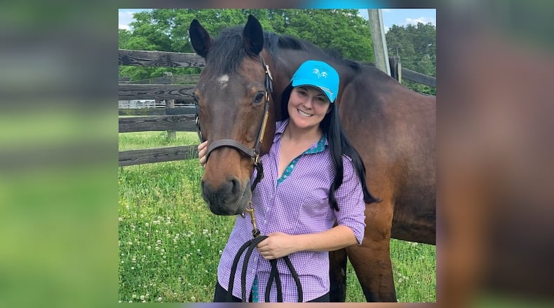 Sarah Ward-Rupp and Bling Bling, which she has owned since 2005.