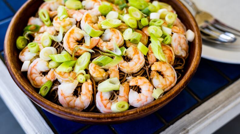 Chilled Soba Noodles with Shrimp. CONTRIBUTED BY HENRI HOLLIS
