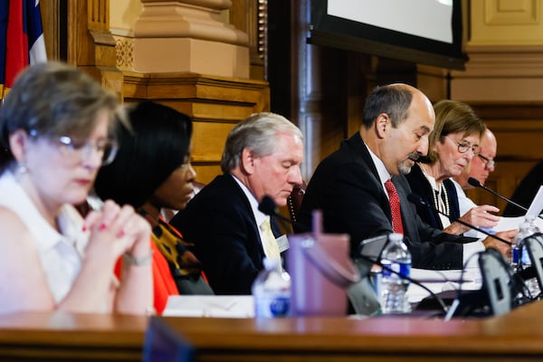 The State Election Board met Tuesday at the Capitol in Atlanta.