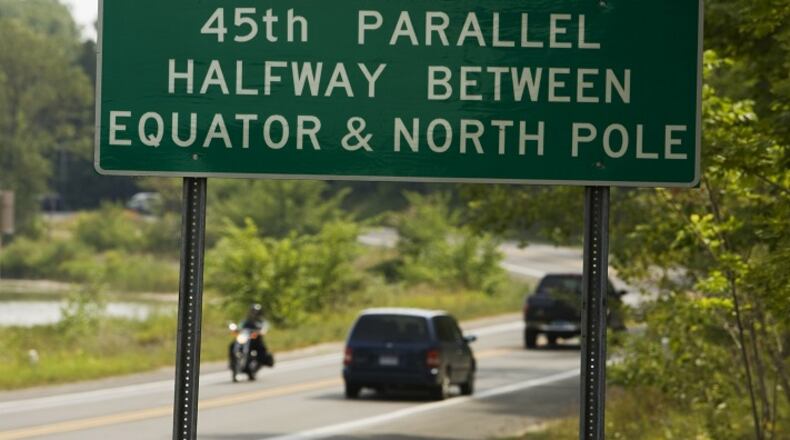 Most wine grapes around the world are grown in bands between the 30th and 50th parallels in both the Southern and Northern hemispheres. Here the 45th parallel passes through Michigan, near the Leelanau Peninsula. (Bob Fila/Chicago Tribune/TNS)