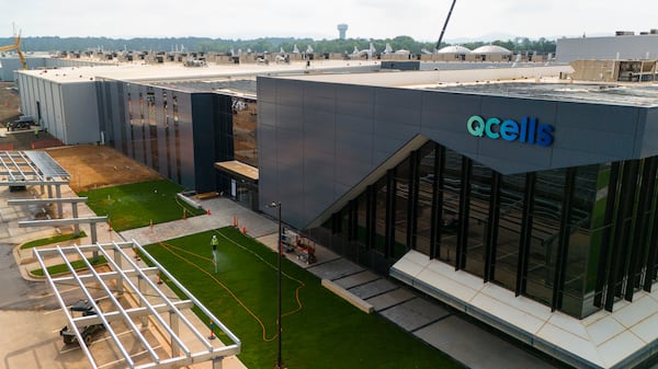 Qcells spokeswoman Marta Stoepker said the company still plans to complete the Cartersville expansion, but acknowledged there could be “changes in market demand.”  (Mike Stewart/AP)