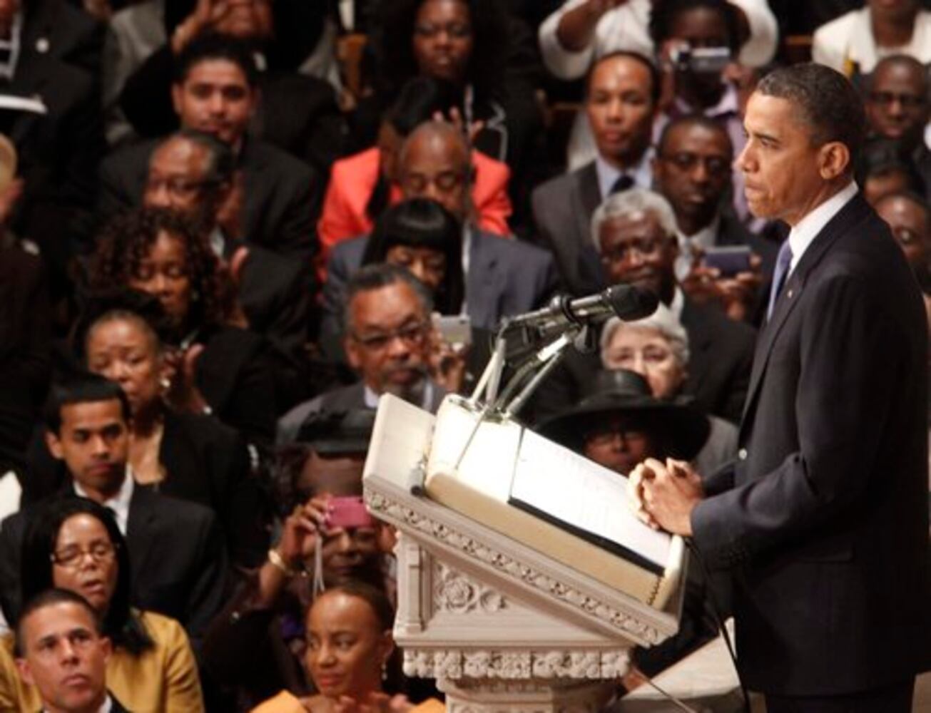 Obama speaks at Dorothy Height funeral
