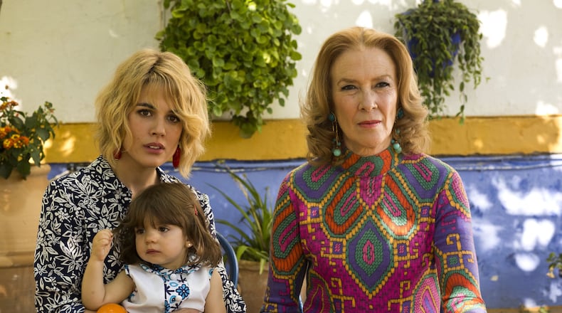 Adriana Ugarte (from left) stars as earlier Julieta, Priscilla Delgado as child Antía and Susi Sánchez as Sara, Julieta’s mother in “Julieta.” Contributed by Manolo Pavón/ Sony Pictures Classics