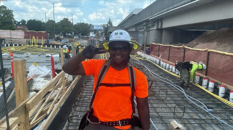 Khaliq Worthy's internship through the Cross Keys High construction program led to a full-time job immediately upon graduation. Courtesy