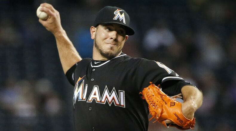 Marlins ace Jose Fernandez, once again one of the game's dominant pitchers after returning last month from Tommy John surgery, faces Julio Teheran in a Friday night matchup at Turner Field. (AP photo)