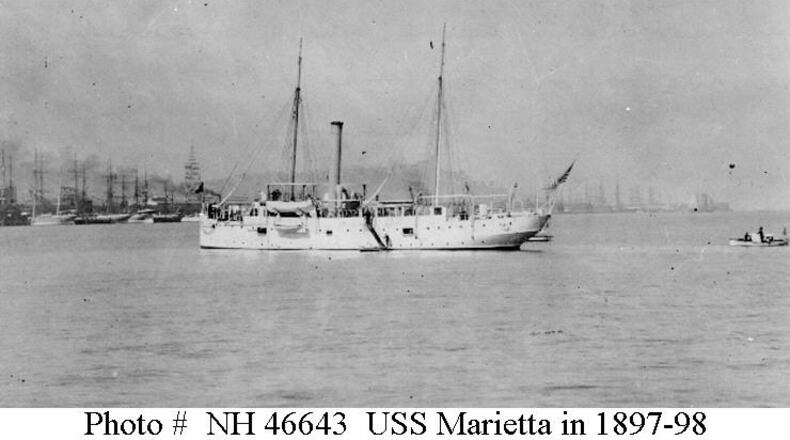 The USS Marietta was named for the city in Ohio, not Georgia.