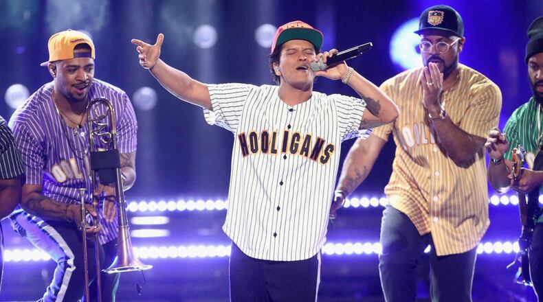 Bruno Mars will rock the Electric Ballroom Stage Saturday night at Music Midtown. Photo: Getty Images