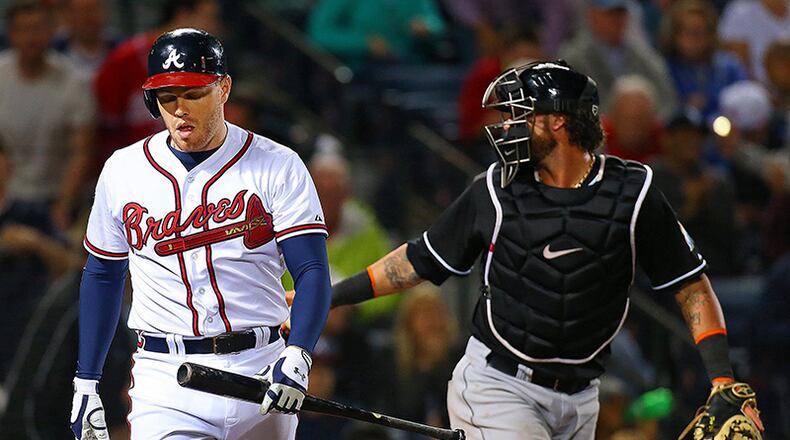 Braves slugger Freddie Freeman has gone hitless on back-to-back days.