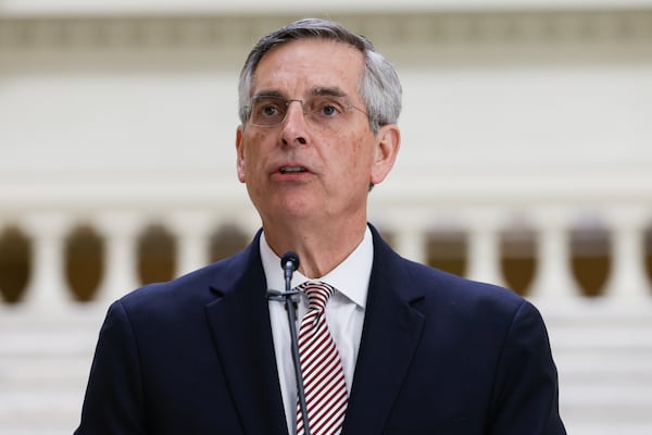 Georgia Secretary of State Brad Raffensperger is unfazed by his appearance on a list of 500 U.S. officials and others that Russia has banned from traveling to the nation. "I accept that I’m not their cup of Russian tea,” Raffensperger said in a statement. (Natrice Miller/natrice.miller@ajc.com) 