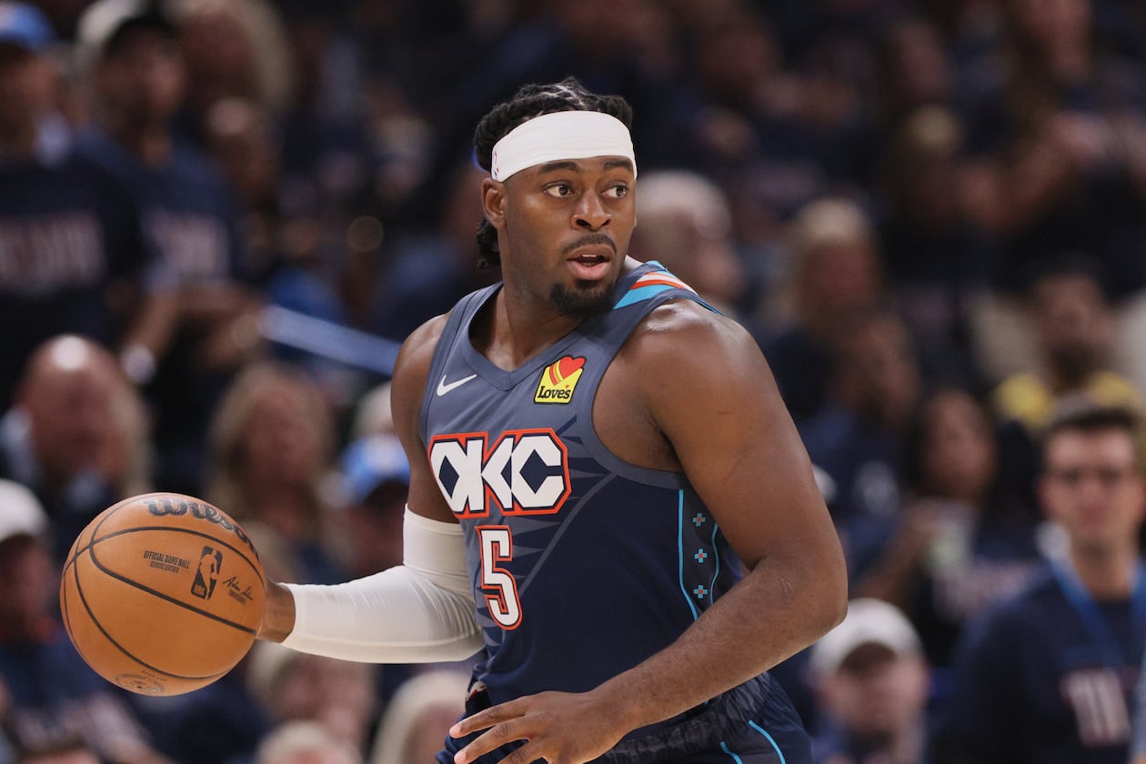 Welcome to the A, Luguentz Dort. In a trade with the Oklahoma City Thunder, Dort becomes an Atlanta Hawk. (Nate Billings/AP)