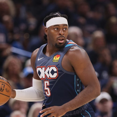 Welcome to the A, Luguentz Dort. In a trade with the Oklahoma City Thunder, Dort becomes an Atlanta Hawk. (Nate Billings/AP)