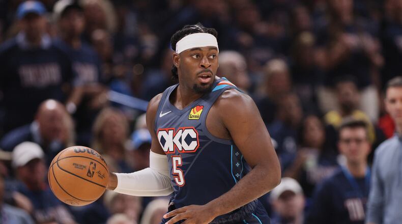 Welcome to the A, Luguentz Dort. In a trade with the Oklahoma City Thunder, Dort becomes an Atlanta Hawk. (Nate Billings/AP)
