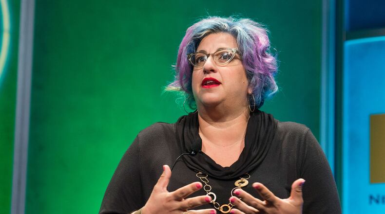 BEVERLY HILLS, CA - APRIL 16:  Executive producer Jenji Kohan arrives at the Hollywood Radio And Television Society (HRTS) Annual Hitmakers Panel at The Beverly Hilton Hotel on April 16, 2014 in Beverly Hills, California.  (Photo by Valerie Macon/Getty Images)