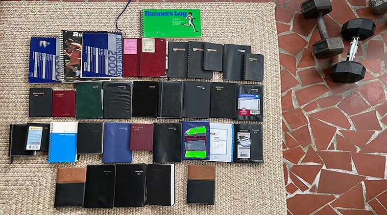 For 35 years, columnist Bill Torpy has kept logs of his workouts. And, oddly, has kept every one of them.