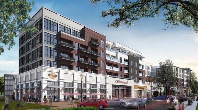 Part of the renderings packet for The Rise, a proposed massive development in Tucker that the developers sees as the next Ponce City Market.