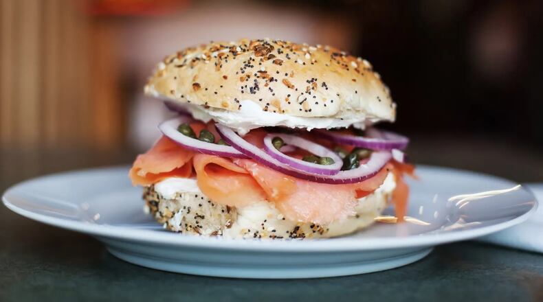 Goldbergs Fine Foods on Roswell Road in Buckhead is celebrating its 50th anniversary April 1 with half off anything on a bagel. (Courtesy of Goldbergs Fine Foods)